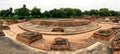 A panoramic view of Dharmarajika Stupa, Sarnath