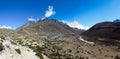 Panorama of Dingboche and Lhotse, Everest Base Camp trek, Nepal