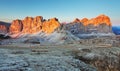 Panoramic view of Dolomiti Mountains