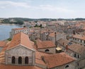 Panoramic view of down town Porec