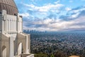 Panoramic view from downtown Los Angeles from Griffith Observatory