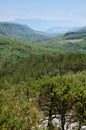 Panoramic view of Draga Bascanska valley and Baska at Krk Royalty Free Stock Photo