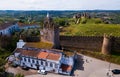 Panoramic view from drone of the castle Montemor o Novo.