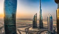 Panoramic View of Dubai City: Modern Cityscape Extravaganza