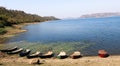 Panoramic view of dudhani lake, India