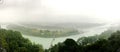 The panoramic view of Dujiangyan dam Royalty Free Stock Photo