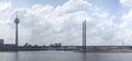 Panoramic view of Dusseldorf, Germany Royalty Free Stock Photo