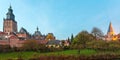 Panoramic view of the Dutch medieval city of Zutphen