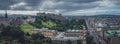 Panoramic view of Edinburgh Royalty Free Stock Photo