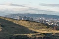 Panoramic view of Edinburgh, From Arthurs Seat. Holyrood, Edinburgh