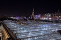 Panoramic view of Edinburgh with buildings and Waverley Railway Station