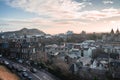 Panoramic view of Edinburgh, From the Castle. Edinburgh Scotland Royalty Free Stock Photo