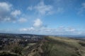 Panoramic View of Edinburgh Hill Scotland February 2020 Royalty Free Stock Photo