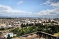 A panoramic view of Edinburgh Royalty Free Stock Photo