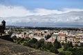 A panoramic view of Edinburgh Royalty Free Stock Photo