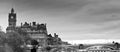 Panoramic view of Edinburgh sky line Royalty Free Stock Photo