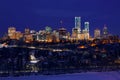 Edmonton Skyline Lights At Night