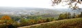 Panoramic view of Eichstaett in autumn Royalty Free Stock Photo