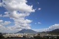 Panoramic view of el cerro de la silla Royalty Free Stock Photo