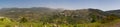Panorama of Ein Qiniyye and Mount Hermon the north of Israel Royalty Free Stock Photo