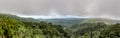 Panoramic view of the El Yunque rainforest Royalty Free Stock Photo