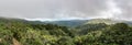 Panoramic view of the El Yunque rainforest Royalty Free Stock Photo