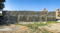 Panoramic view of the embossed terracotta wall panels belonging to Hittite Civilization