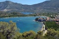 Panoramic view of Epidavros Epidaurus in the Saronic gulf