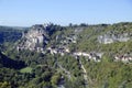 Panoramic view of the Episcopal city in Rocamadour, France