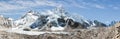 Panoramic view of Everest Royalty Free Stock Photo