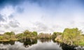 Panoramic view of Everglades swamps, Florida Royalty Free Stock Photo