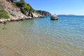 Panoramic view of the exotic beach of Tolo