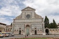 Panoramic view of exterior of Basilica of Santa Maria Novella