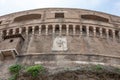 Panoramic view of exterior of Castel Sant'Angelo (Mausoleum of Hadrian)