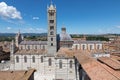 Panoramic view of exterior of Siena Cathedral (Duomo di Siena)