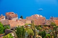 Panoramic view of Eze Village, French Riviera, France Royalty Free Stock Photo