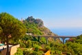 Panoramic view of  Eze Village, French Riviera, Frankreich Royalty Free Stock Photo