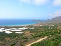 Panoramic view of Falasarna, Crete, Greece Royalty Free Stock Photo