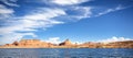 Panoramic view of the famous Lake Powell Royalty Free Stock Photo