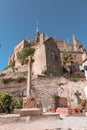 Panoramic view of famous Le Mont Saint-Michel Royalty Free Stock Photo