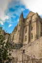 Panoramic view of famous Le Mont Saint-Michel Royalty Free Stock Photo