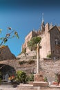 Panoramic view of famous Le Mont Saint-Michel Royalty Free Stock Photo