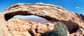 Panoramic view of famous Mesa Arch Royalty Free Stock Photo