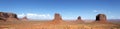 Panoramic view of famous Monument Valley