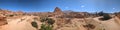 Panoramic view of famous Napoleon Hat in the Tafrout valley in the Anti-Atlas mountains