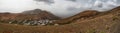 Panoramic view Femes village Lanzarote landscape Royalty Free Stock Photo