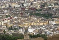 Panoramic view of Fez Fes center, Morocco Royalty Free Stock Photo