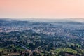 Panoramic view of Firenze from Fiesole Royalty Free Stock Photo