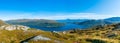 Panoramic view of fjord Kakdfjorden, Norway Royalty Free Stock Photo