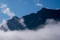 Panoramic view on the fjord near Tromso city Royalty Free Stock Photo